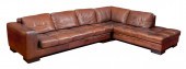 MAURICE VILLENCY BROWN LEATHER