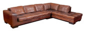 MAURICE VILLENCY BROWN LEATHER