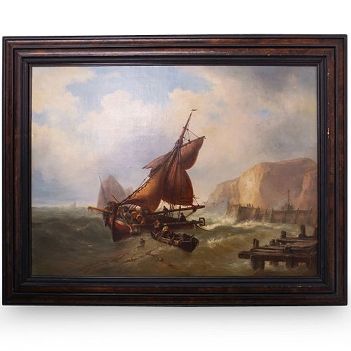MAURITZ HENDRICK DE HAAS "SHIP IN