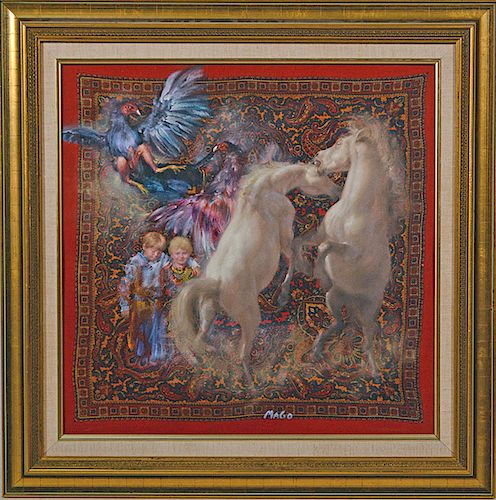 MAURIZIO MAGO (20TH C. ITALIAN) OIL