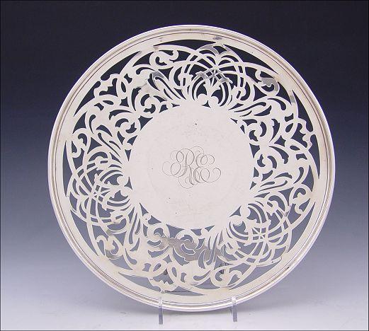 MAUSER STERLING RETICULATED TRAY: