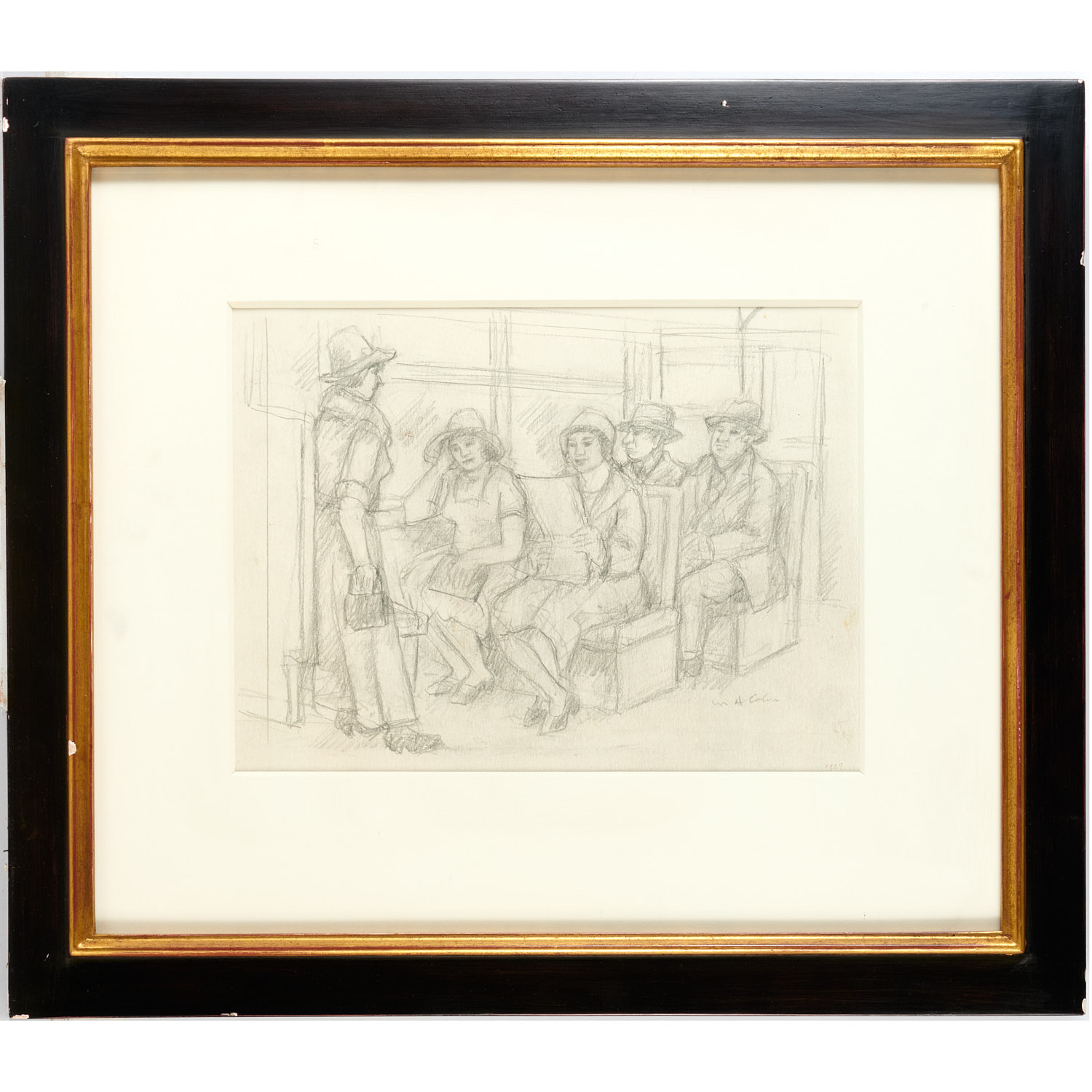 MAX ARTHUR COHN, PENCIL DRAWING,