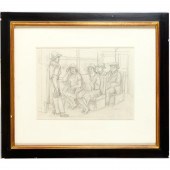 MAX ARTHUR COHN, PENCIL DRAWIN