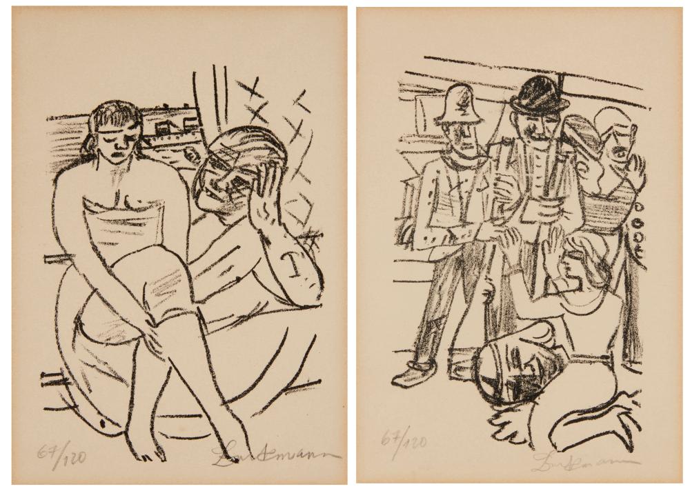 MAX BECKMANN (1884-1950), TWO