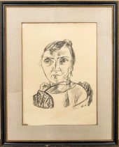 MAX BECKMANN LITHOGRAPH, PORTR