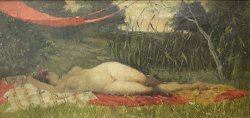MAX EWE "REST" OIL ON CANVAS SIGNED