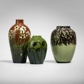 Max Laeuger. Vases, set of thr