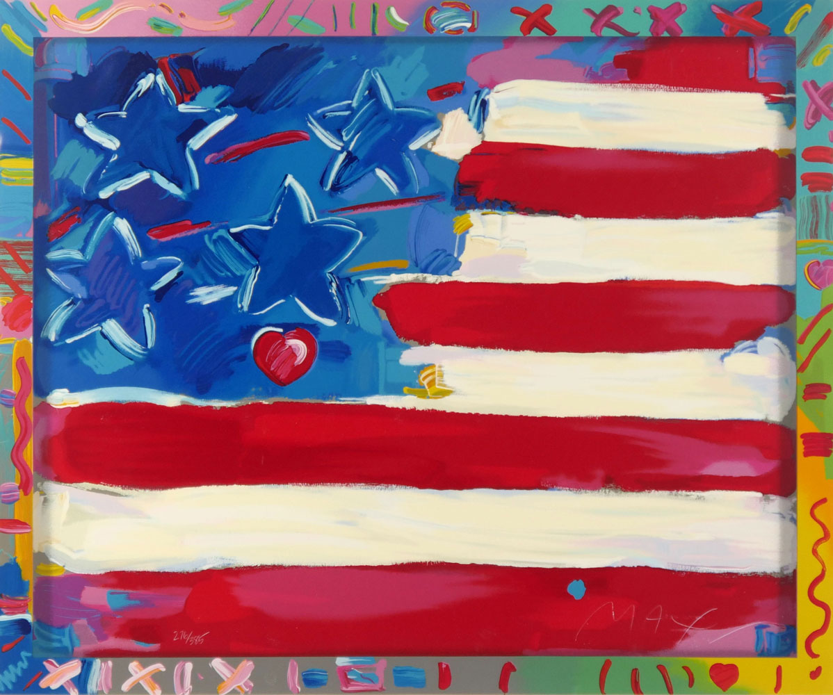 MAX, Peter, (German, 1937-): ''Flag