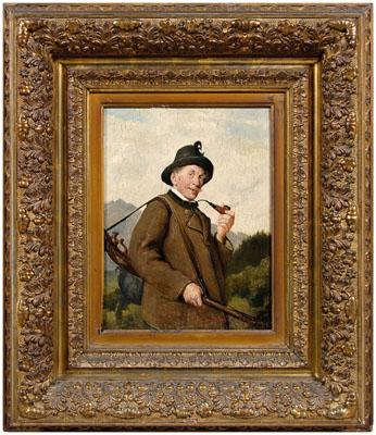 Max Scholz painting (German,