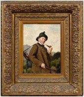 Max Scholz painting (German, 1