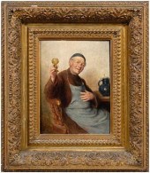 Max Scholz painting (German, 1