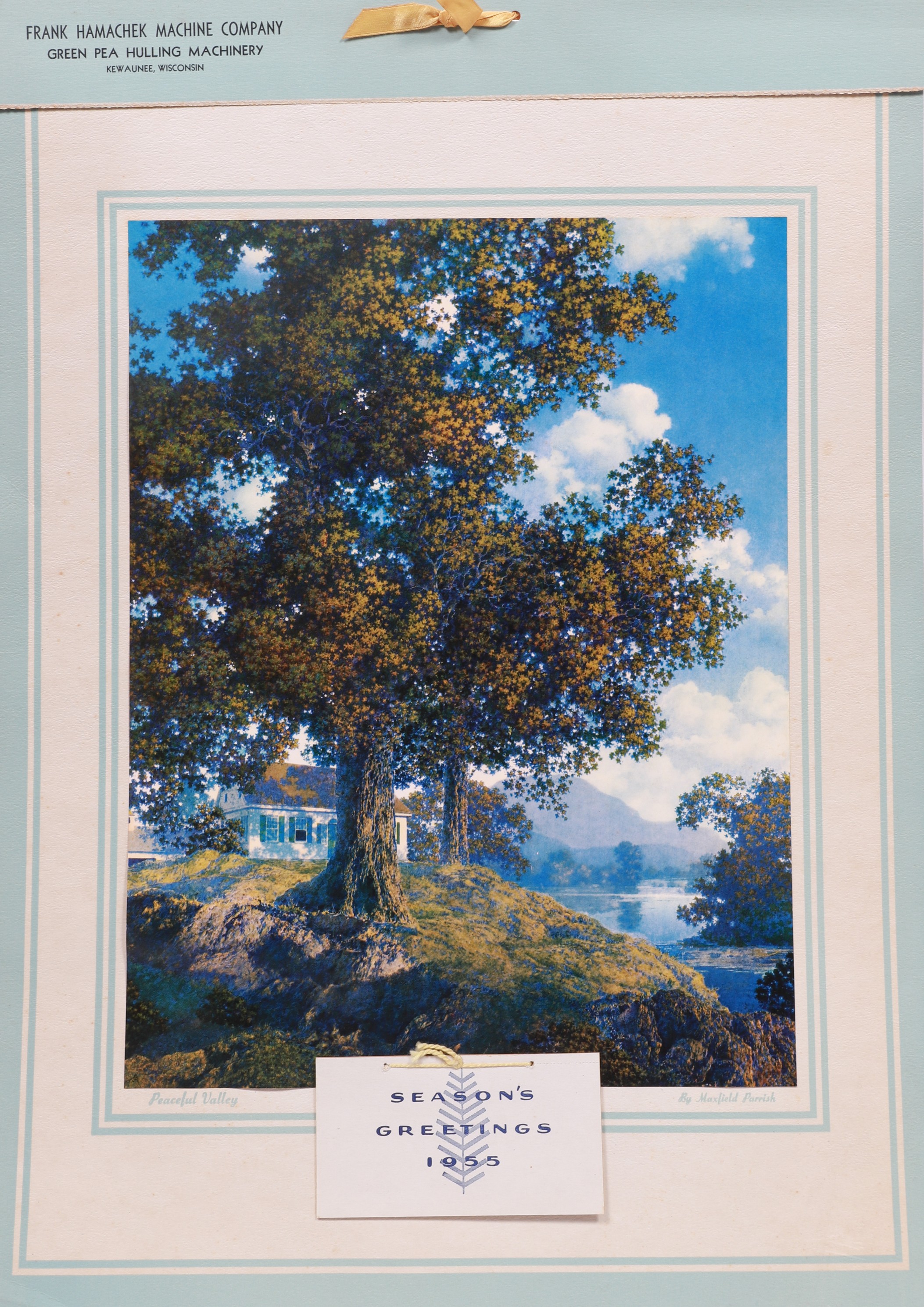 Maxfield Parrish 1955 calendar,