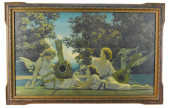 MAXFIELD PARRISH THE LUTE PLAY
