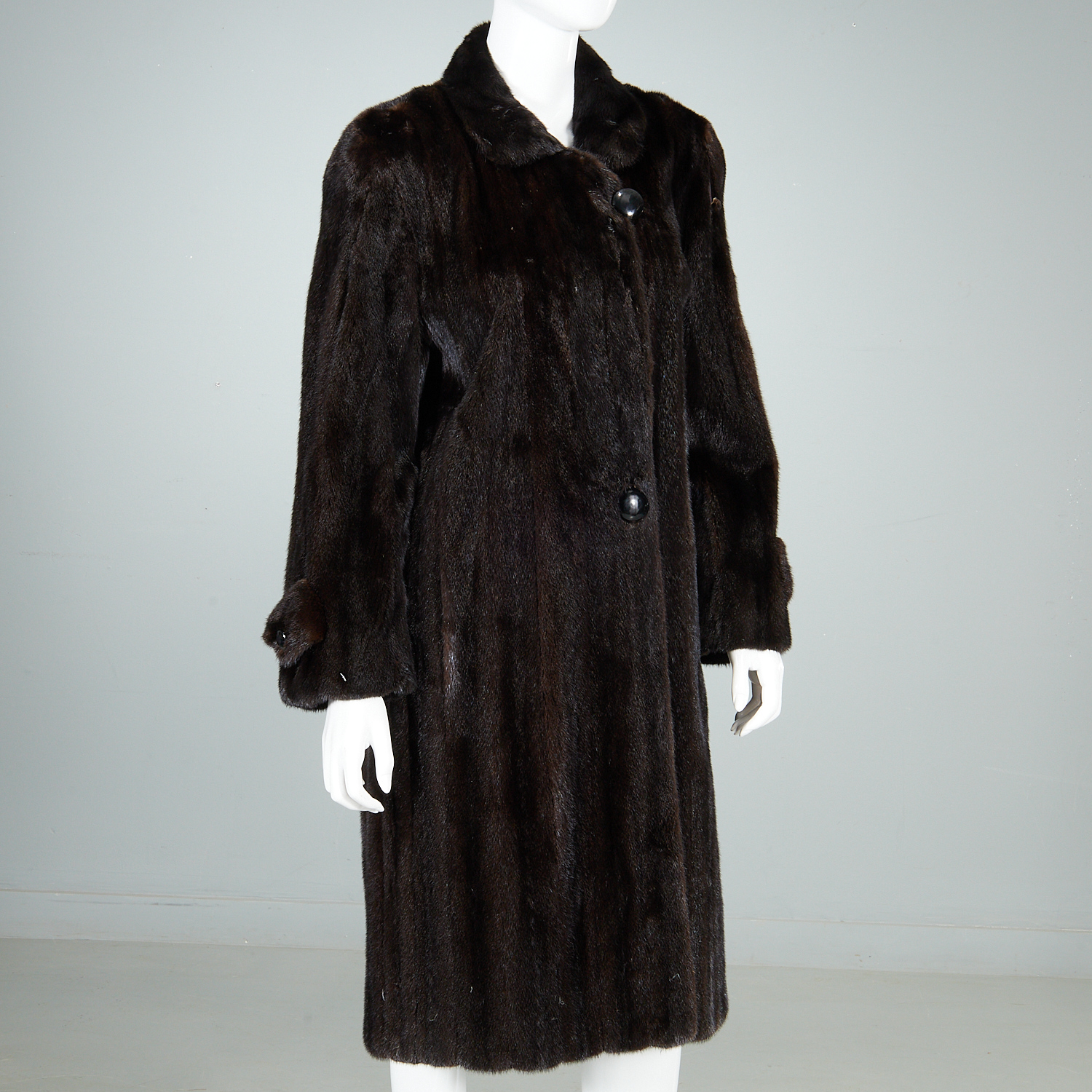 MAXIMILIAN FUR'S BLACK MINK COAT