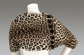 Maximilian leopard capelet