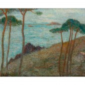MAXIMILIEN LUCE, OIL ON CANVAS