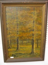 Maxine E. Wisner Oil Autumn La