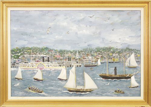 MAXWELL MAYS (1918-2009) GOUACHE ON