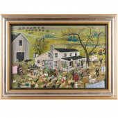 MAXWELL MAYS, FOLK ART OIL ON