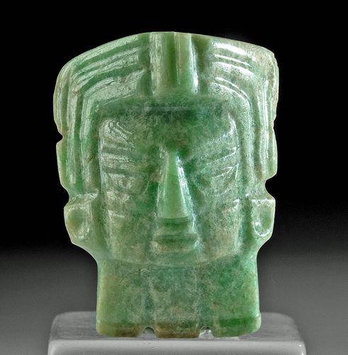 MAYA GREENSTONE PENDANT MASKETTE