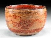 MAYA PETEN POLYCHROME BOWL W/