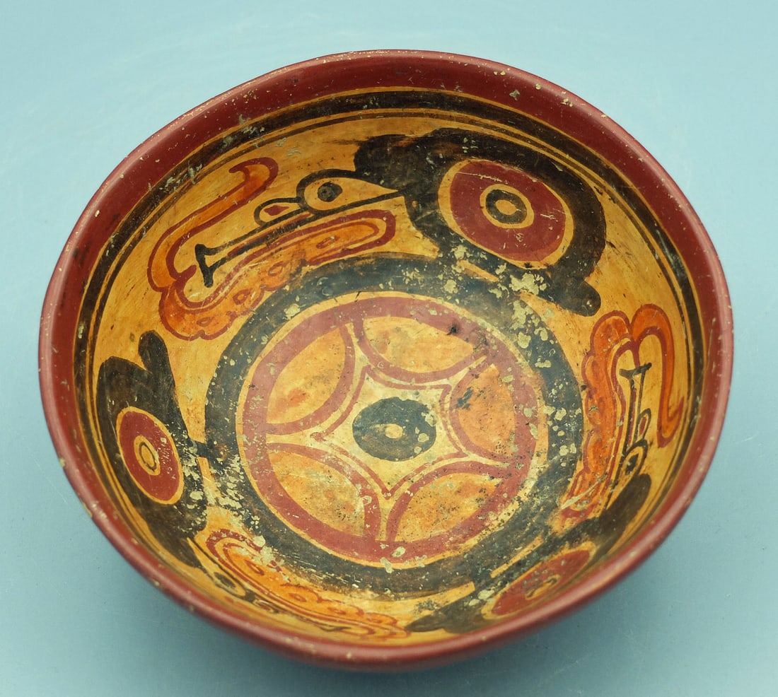 MAYA POLYCHROME BOWL FROM EL