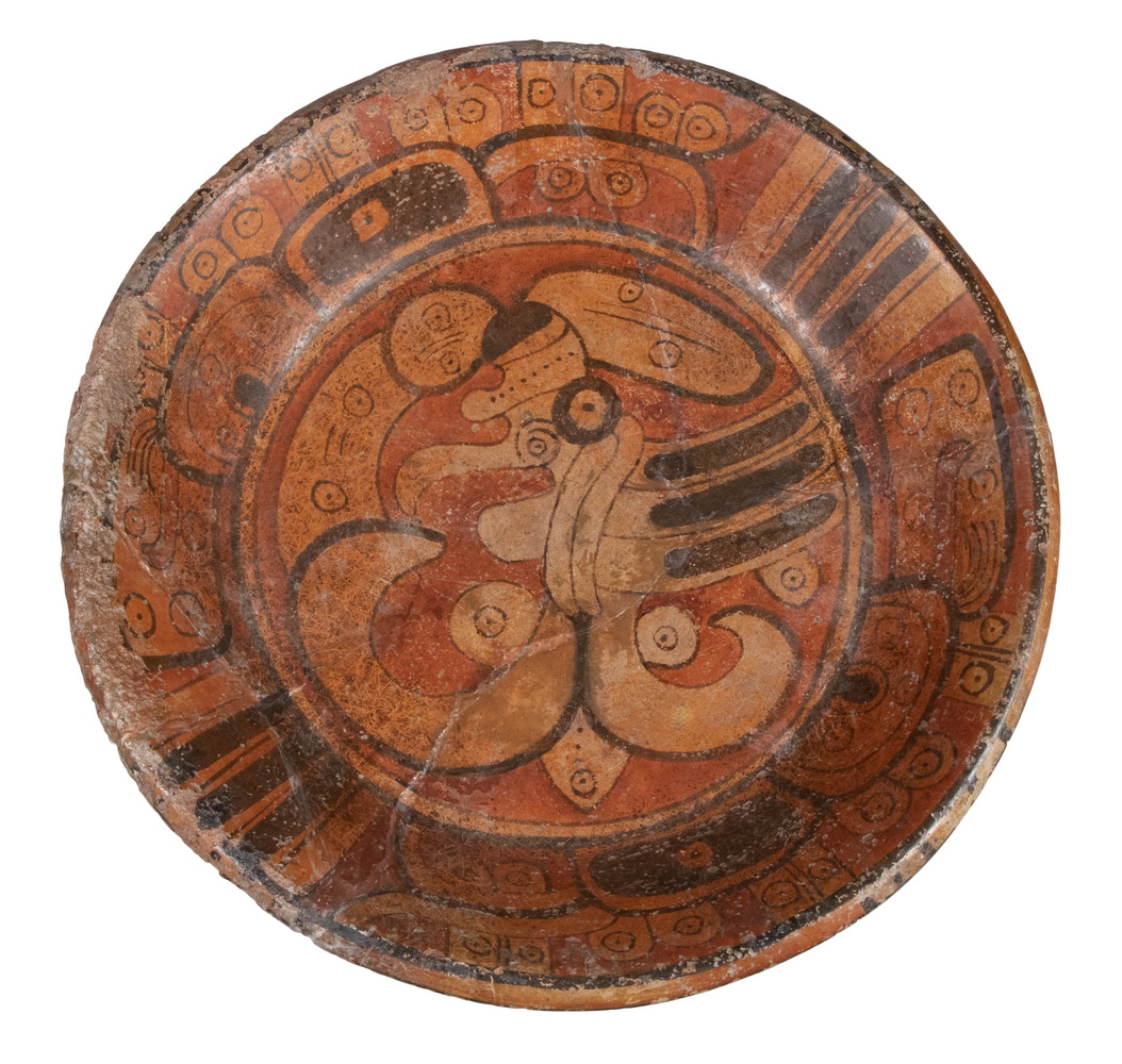 MAYAN BOWL WITH DECORATON Late