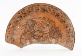 MAYAN POTTERY PLATE WITH POLYC