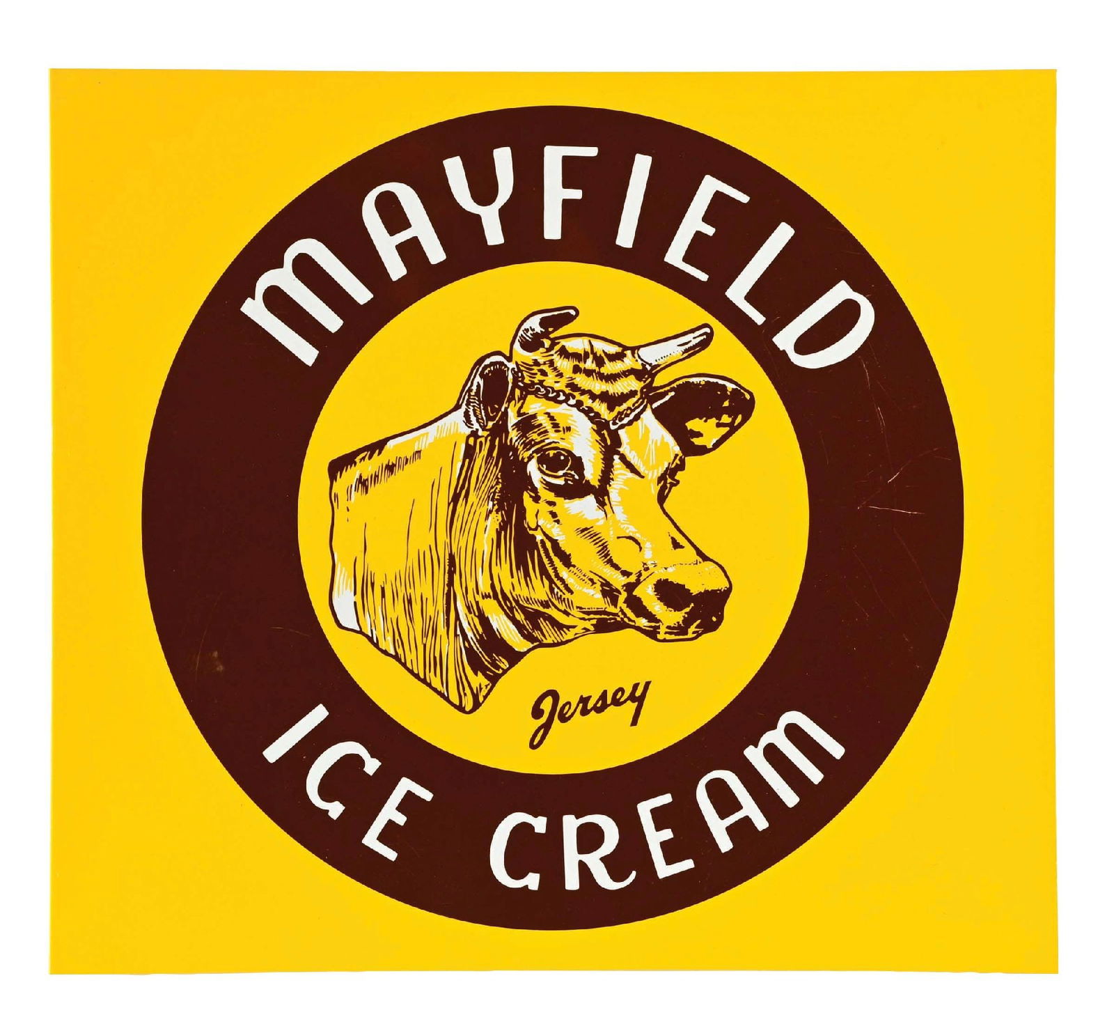 MAYFIELD ICE CREAM TIN FLANGE