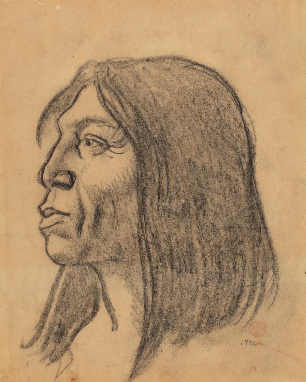 MAYNARD DIXON, UNTITLED (MALE