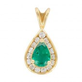 MAYOR'S 14K YELLOW GOLD EMERAL