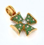 MAYOR'S 18K DIAMOND & TSAVORIT
