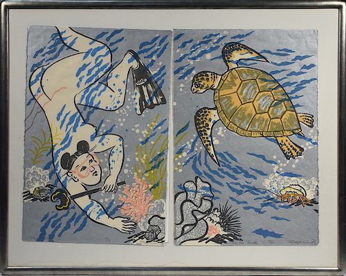 MAYUMI ODA (JAPANESE) WOODBLOCK