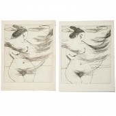 MAYUMI ODA, PAIR OF ETCHING PR