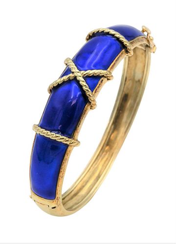 MAZ 14 KARAT YELLOW GOLD BANGLE