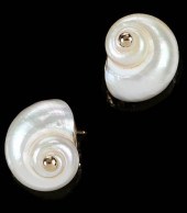 MAZ 14KT. SHELL EARRINGSshells