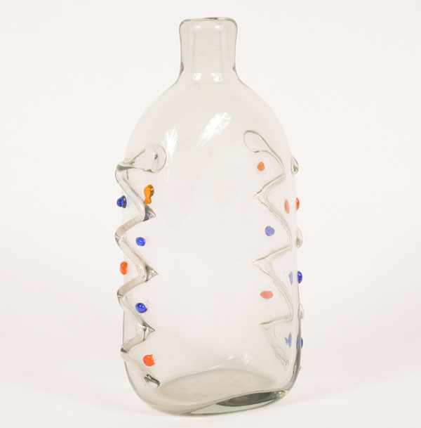 Mazzega Murano art glass bottle,
