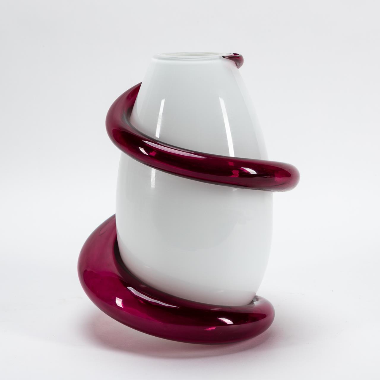 MAZZEGA WHITE AND PURPLE ART
