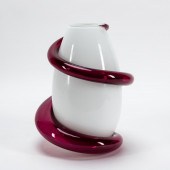 MAZZEGA WHITE AND PURPLE ART G