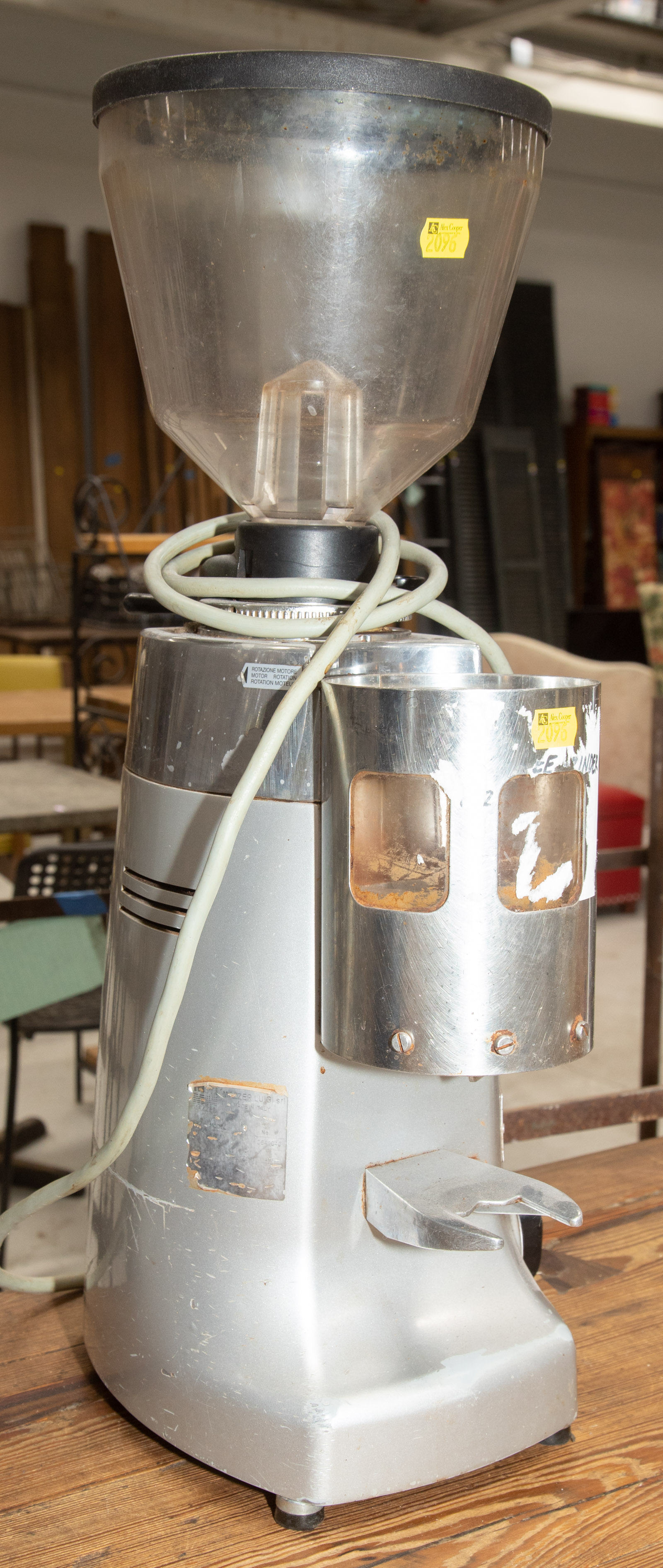 MAZZER SILVER COFFEE GRINDER