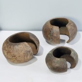 MBOLE PEOPLES, (3) LARGE CURRE