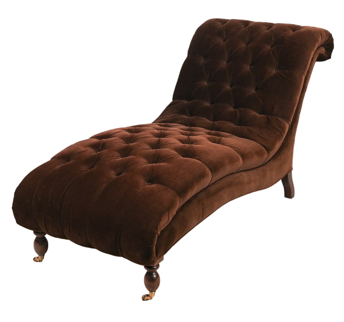 MC CHESTERFIELD STYLE UPHOLSTERED