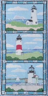 MCADOO HOOKED RUG DEPICTING TH