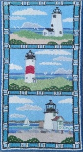 MCADOO HOOKED RUG DEPICTING TH