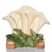 MCCOY FLORAL CERAMIC VASE OR P