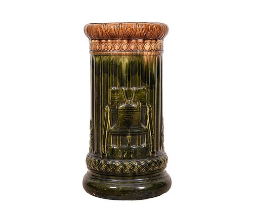 MCCOY PATRIOTIC MAJOLICA UMBRELLA