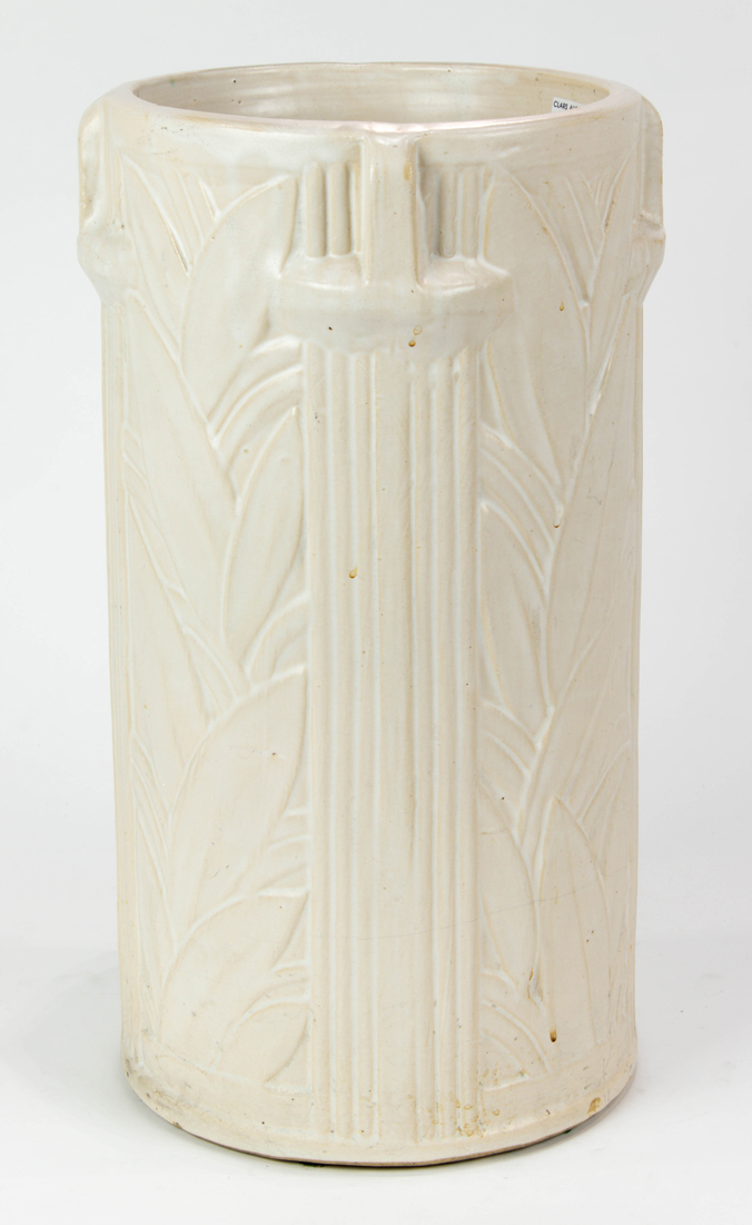 MCCOY POTTERY MATT WHITE UMBRELLA