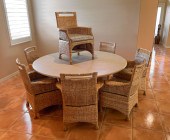 MCGUIRE 8 CHAIRS AND TABLE: Co