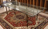 MCGUIRE GLASS-TOP BAMBOO DININ