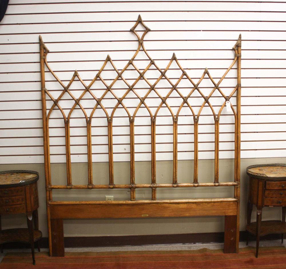 MCGUIRE RATTAN HEADBOARD, MCGUIRE